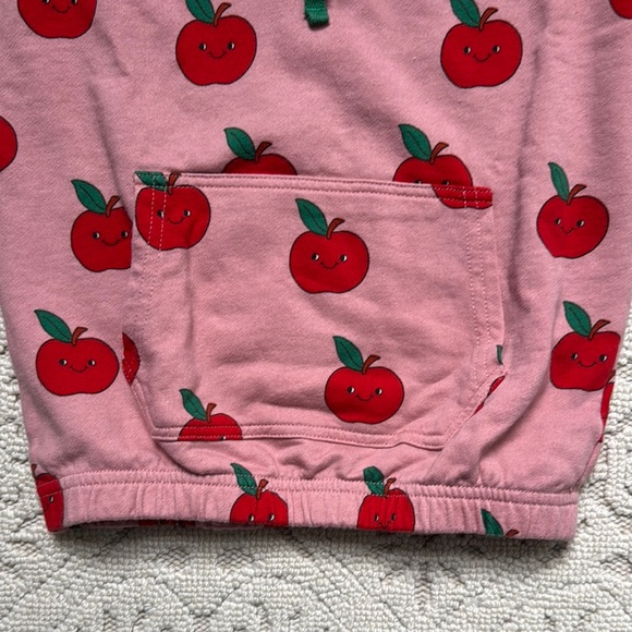 Mini boden Pink Apple Print Kids Pullover - Picture 2 of 5
